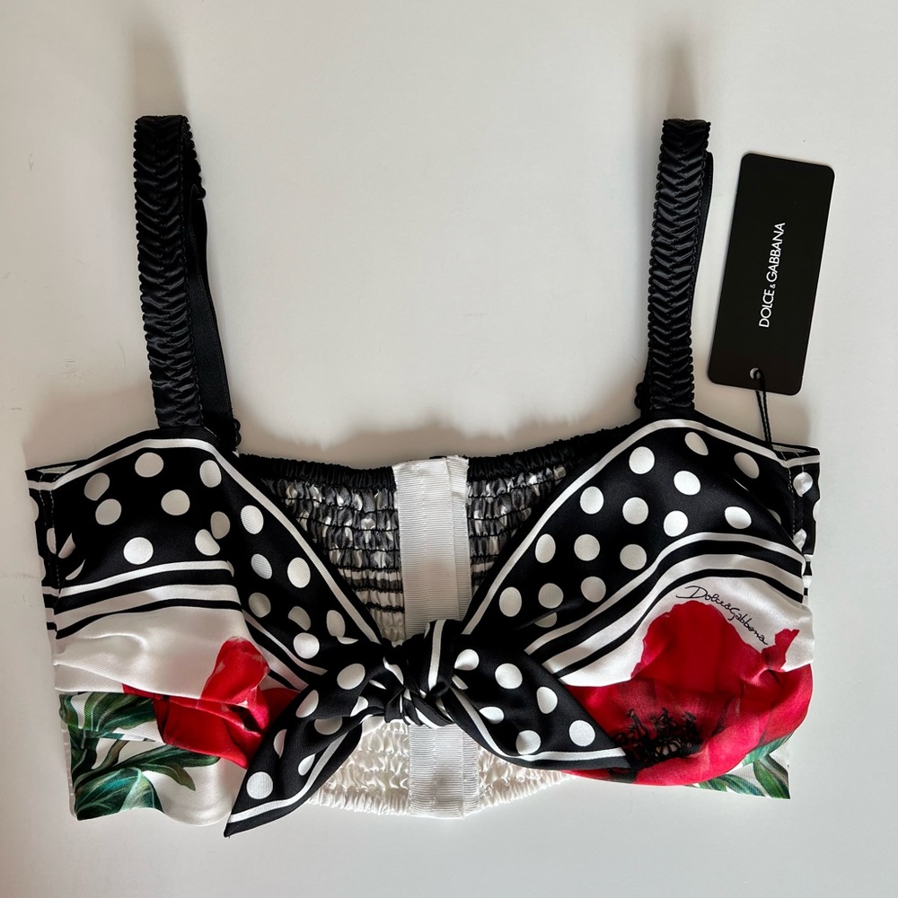 Dolce & Gabbana Poppy Print Bralette and Skirt Set - Picture 8 of 10